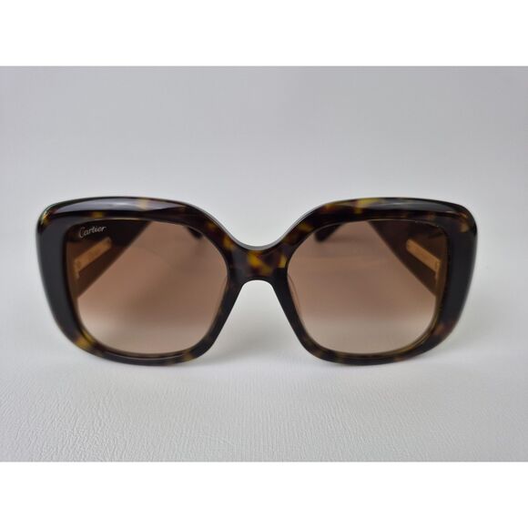Cartier CT0471SA 002 Havana Brown Panthère de Cartier Sunglasses Panthere - Picture 1 of 8